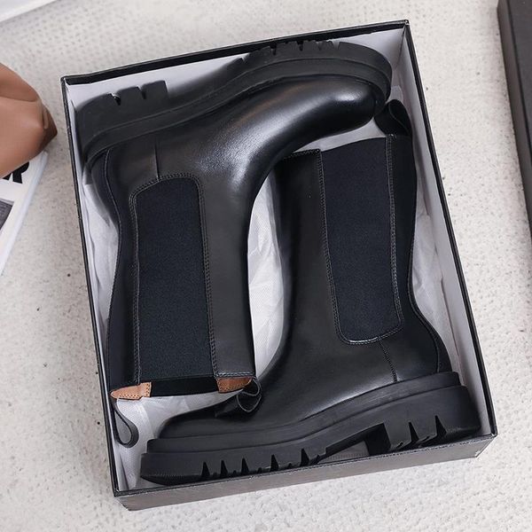 

boots for women black large size motorcycle increase comfortable leather spring