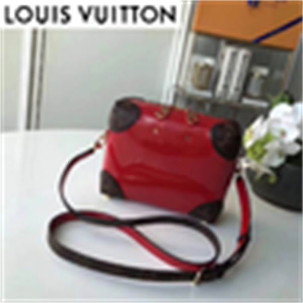 

handbags brand iconic designer luxury handles o8n6 2patent leather bags color single bags small square shoulder package totes women cros, Black;red