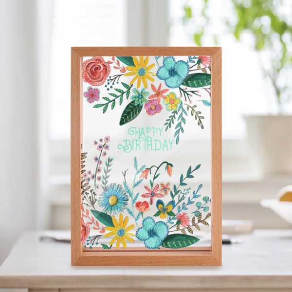 

birthday present for relatives 6inch wooden pos rack horizontally and vertically placing picture eco-friendly frame frames