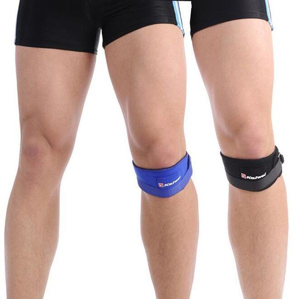 

elbow & knee pads universal adjustable sports gym patella tendon kneepads support wrap strap protector sport tool belt, Black;gray