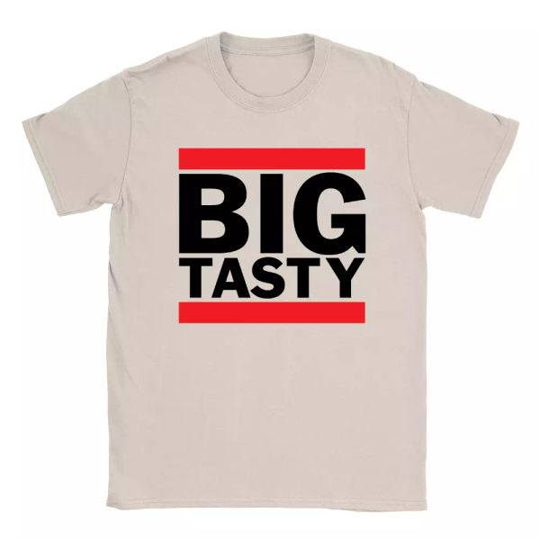 

big tasty mens t-shirt funny parody goldbergs gift tv show top, White;black