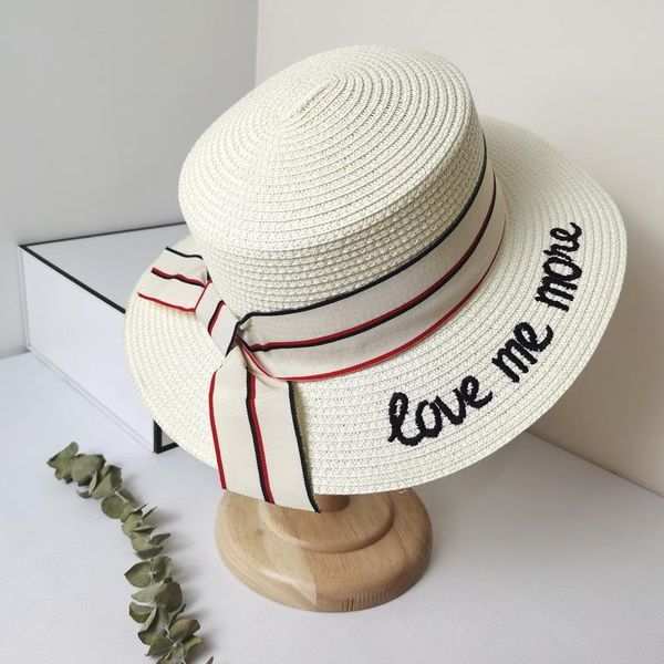 

holiday getaway hat lady summer beach panamanian embroidered letter flat brim such a cool cap wide hats, Blue;gray