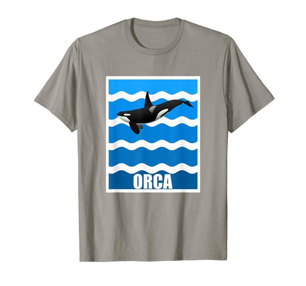 

vintage killer whale orca novelty ocean fan/gift t-shirt, White;black