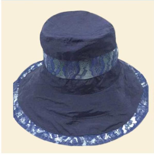 

wide brim hats lightweight breathable big fisherman hat fashion silk sun, Blue;gray