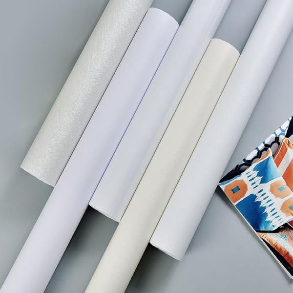 

wallpapers waterproof moisture-proof wallpaper self-adhesive white decorative film closet door table old furniture renovation wall stickers
