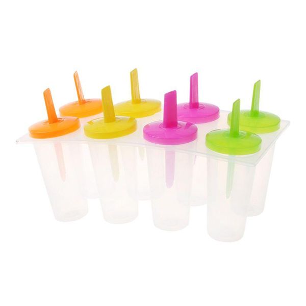 

set of 8 sticks sorbet ice cube cream mold popsicle yogurt baking moulds