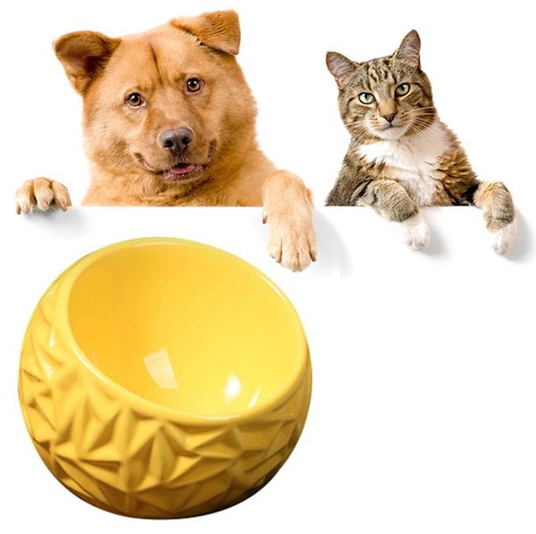 

cat bowls & feeders food bowl ceramic tilted nonslip pet feeding water for cats dog