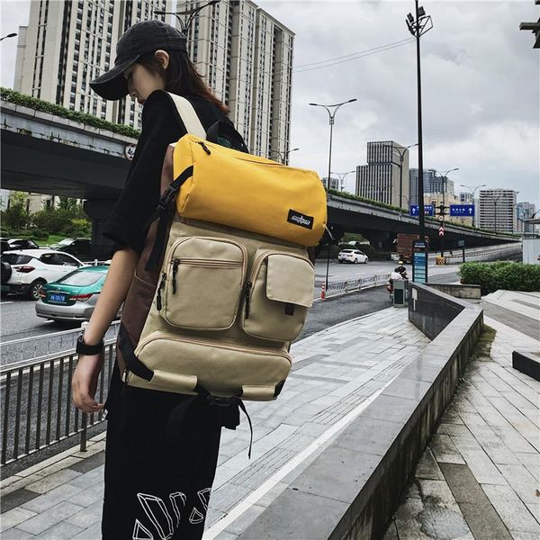 

backpack all-match school bag female men's fashion brand high student trend casual