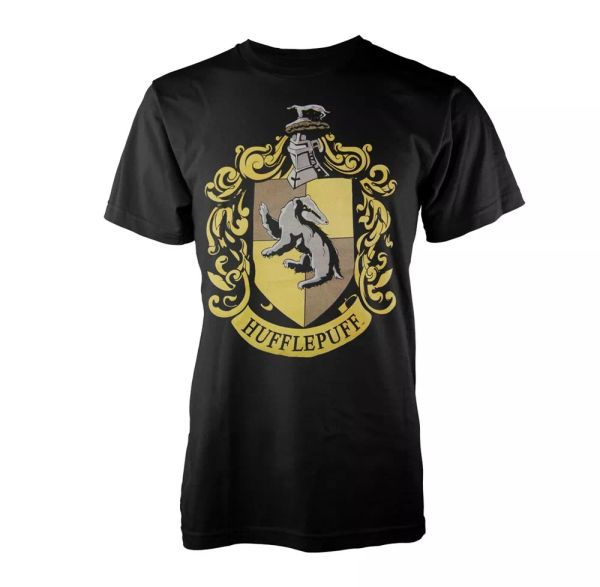 

harry potter hufflepuff official t-shirt men unisex, White;black
