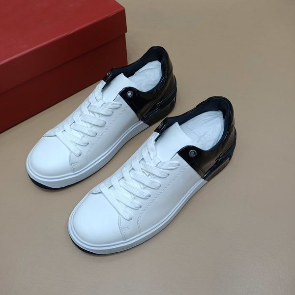 

men's shoes scasual sneaker high-end sportswear imported cowhide non-slip wear outsole casual shoe with box, Red;white