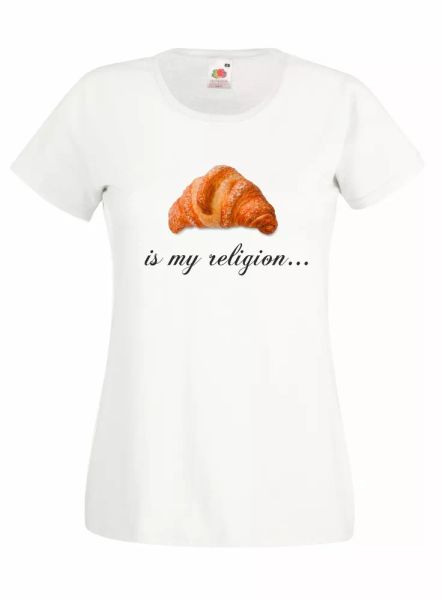 

t-shirt shirt women j993 is my religion cornetto fun summer fest party, White;black