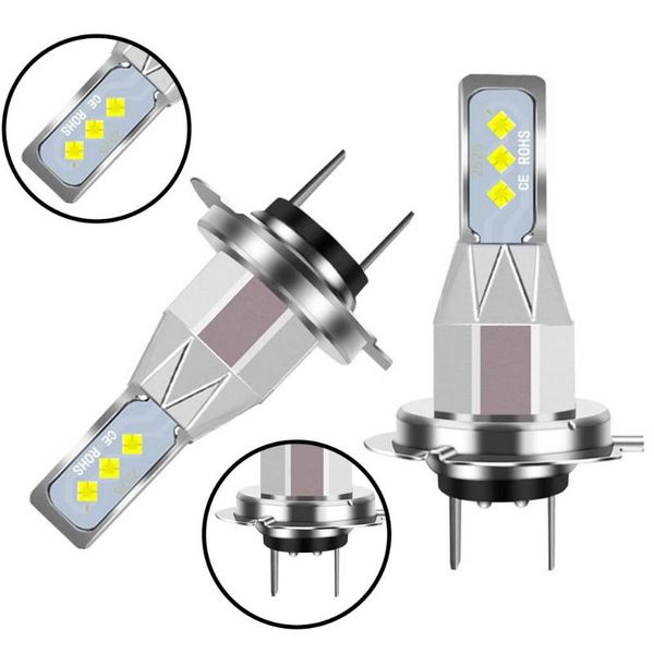 

car headlights h7 6000k headlight fog lamp modification white light aluminum alloy led dc12-24v 12000 lumens