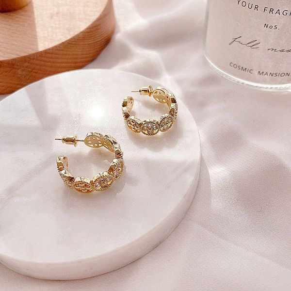 

new korean kaleidoscope with diamond clover earrings, earrings and earrings, Black
