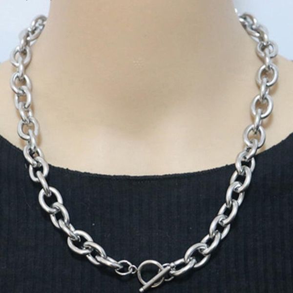 

chains chain necklaces for women lager steel men necklace stainless fashion accessories steampunk long jewelry woman, Silver