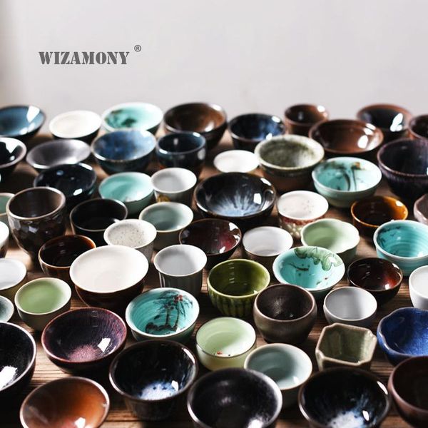 

3pcswizamony jingdezhen drinkware random delivery tea cup set bowl ceramic teacups chinese porcelain celadon cups & saucers