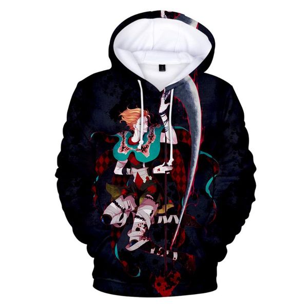 

men's hoodies & sweatshirts harajuku hisoka japanese manga 3d hoodie jacket ladies hooded sweatshirt autumn streetwear full-time prin, Black