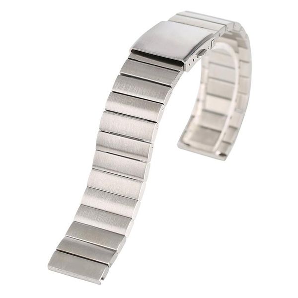 

watch bands luxury silver/black/gold/rose gold solid bracelet stainless steel band strap adjustable replacement wristwatch tool, Black;brown