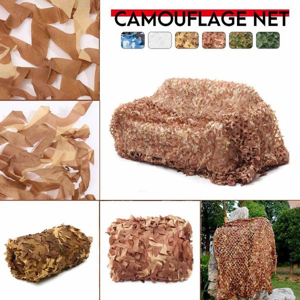 

shade 2.5x5m/2x8m/2x7m/2x6m hunting military desert camouflage nets woodland training camo netting car covers camping sun shelte