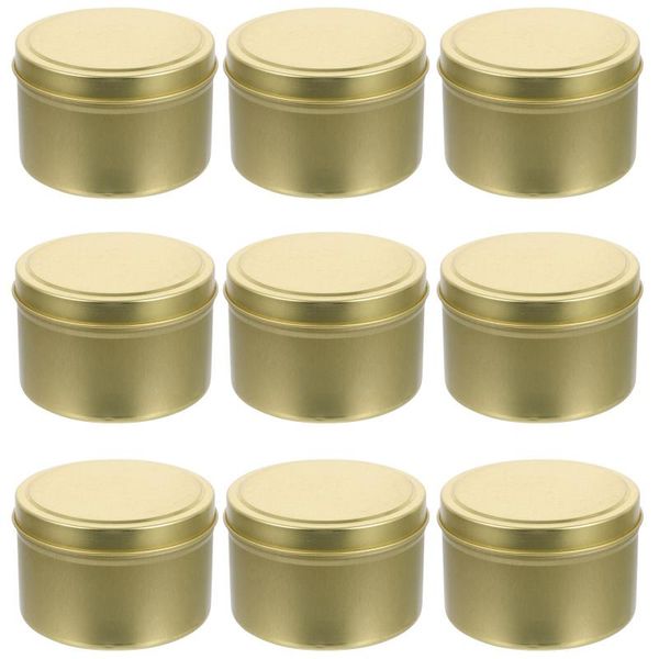 

gift wrap 9pcs 8oz diy candle tins round jar container storage jars arts crafts
