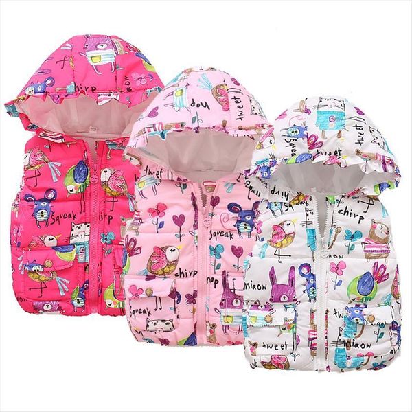 

winter infant boys girls warm vest coat 5 colors cute cartoon kids outwear children sleeveless hooded jacket cotton baby clothes, Camo