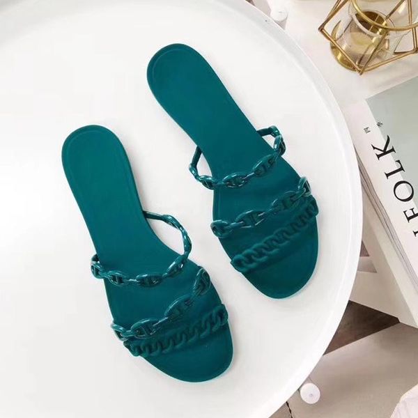 

slippers female fashion candy color women outdoor beach comfortable chainleisure shoes ladie for, Black