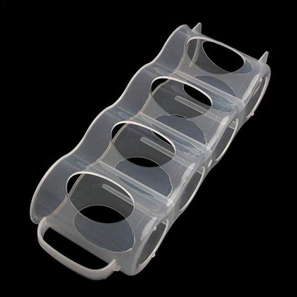 

plastic beer soda can storage holder for refrigerator saver organizer rack holders kitchen fridge space z1w0 bottles & jars