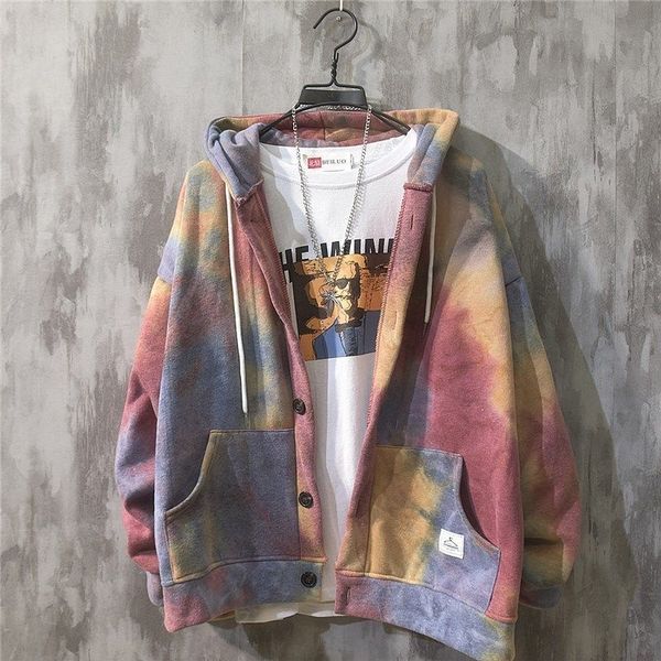 

korean autumn fashion student vests with hoodie spring male loose couples plus velvet jacket, Black;brown