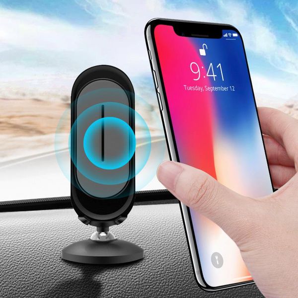 

universal phone holder magneet stand in car rotable mobile bracket navigation magnetic clips cell mounts & holders