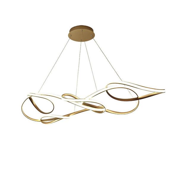 

postmodern circular modern minimalist living room led lamp stainless steel special-shaped dining bedroom chandelier pendant lamps
