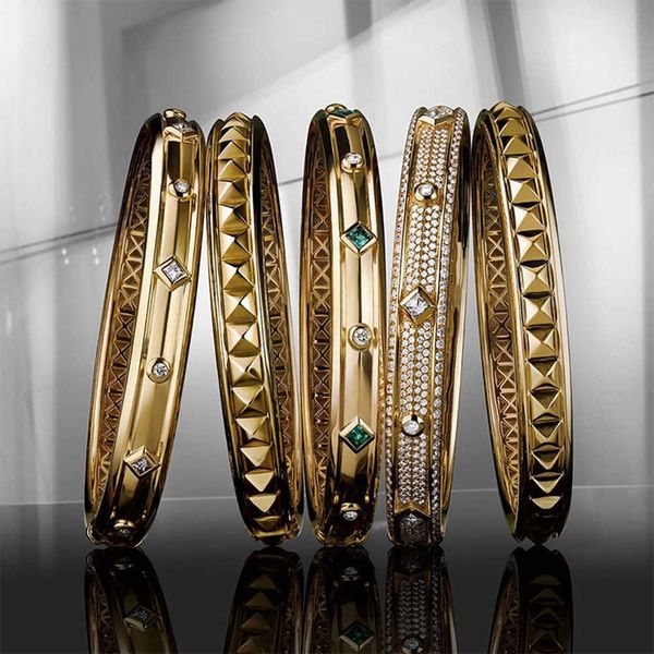 

godki big fashion luxury bold bangle cuff for women wedding party multi cubic zirconia crystal cz dubai gold color bracelet 2020 q0722, Black