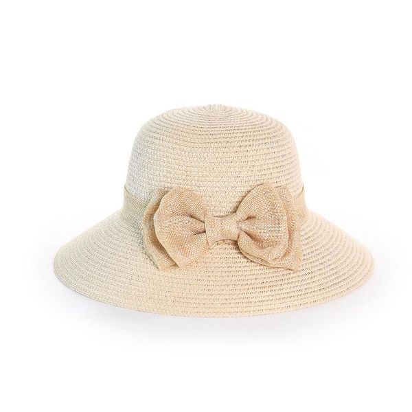 

summer sun hat women bowknot basin hats ladies beach sunscreen outdoor cap spring and visor wide brim, Blue;gray
