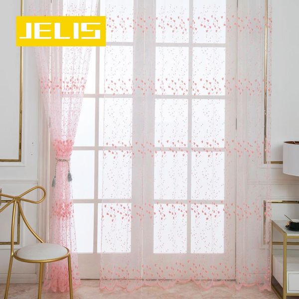 

curtain & drapes korean pastoral pink blackout princess curtains for girls kids living room bedroom windows treatment sheer tulle romantic s