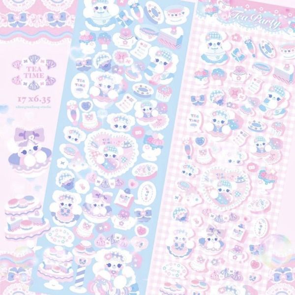 

gift wrap korean kawaii series stickers diy material po manual scrapbook happy