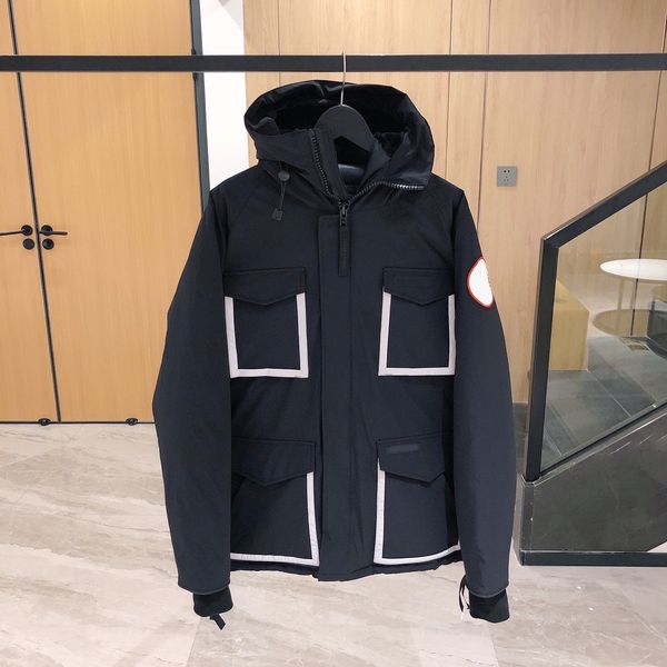 

men's down parkas jacket for extremely weather designer puffer coats for women's lightweight outwear hoodie in hooded sweater owl, Black