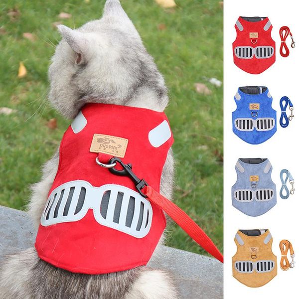 

cat costumes harness for cats and leash set antiescape kitten puppy escape proof accessories breast-band