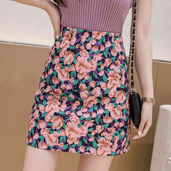 

casual dresses floral skirt women clothing zipper summer slim a-line short skirts womens high waist vintage mini skirts faldas de, Black;gray