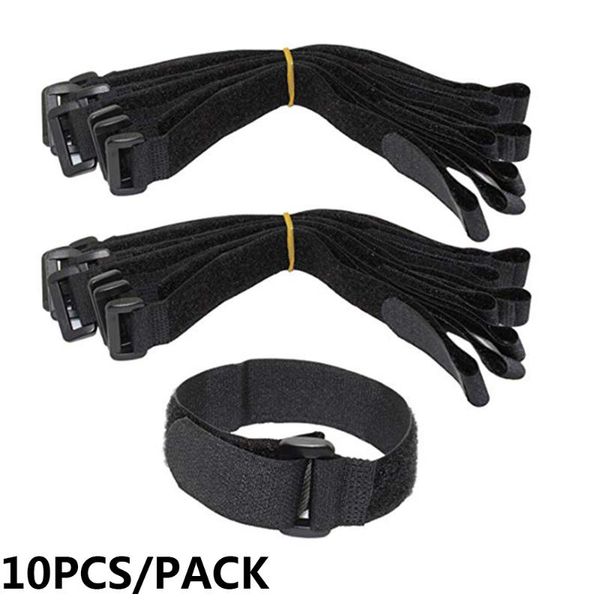 

bike handlebars &components 10 pc 2*50cm reusable fastening tie nylon hook & loop durable multil purpose self-adhesive strap ca