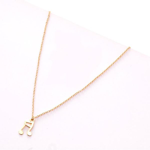 

pendant necklaces fashion simple music symbols necklace symbol charm lovers everyday jewelry unisex, Silver