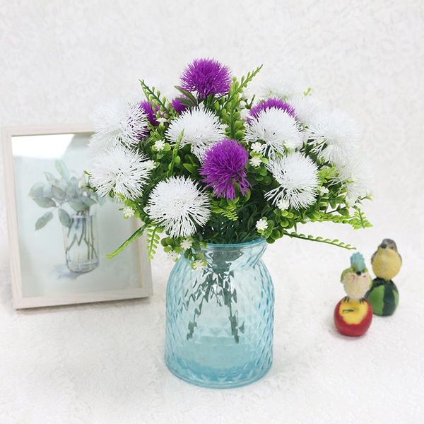 

decorative flowers & wreaths hydrangea artificial flower plastic diy wreath for home party decorations fake plant bouquet