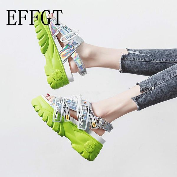 

chunky platform wedge women sandals summer beach open toe woman sandalias breathable thick sole mujer casual footwear a23, Black