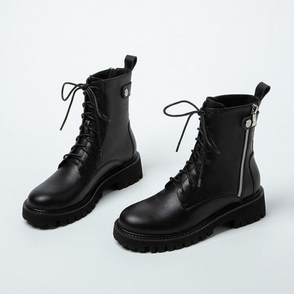 

boots for women shoes casual comfortable black plush inside zipper fashion transparent bottom all-match winter autumn