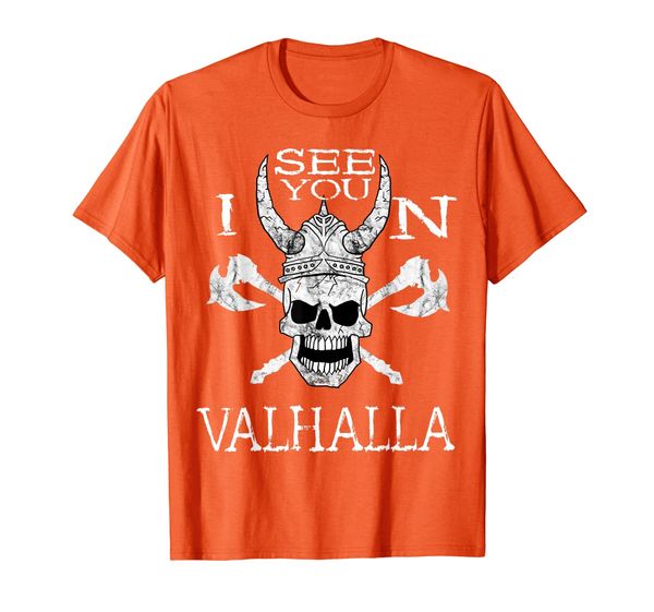 

See You In Valhalla Warrior Viking Skull Nordic Norse Odin T-Shirt, Mainly pictures