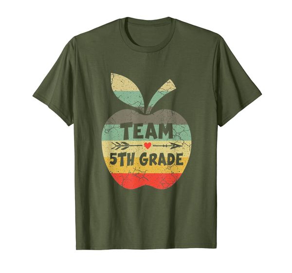

team 5th grade teacher funny tshirt back to school gift, White;black