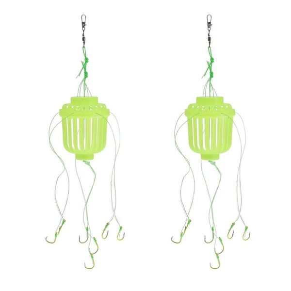 

fishing hooks 2pcs lure trap professional bait baskets tackles