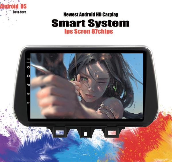 

player 4g+128g 9 inch for tucson 2021 android 10 ips screen radio gps navigation bluetooth dsp carplay 4g lte car dvd