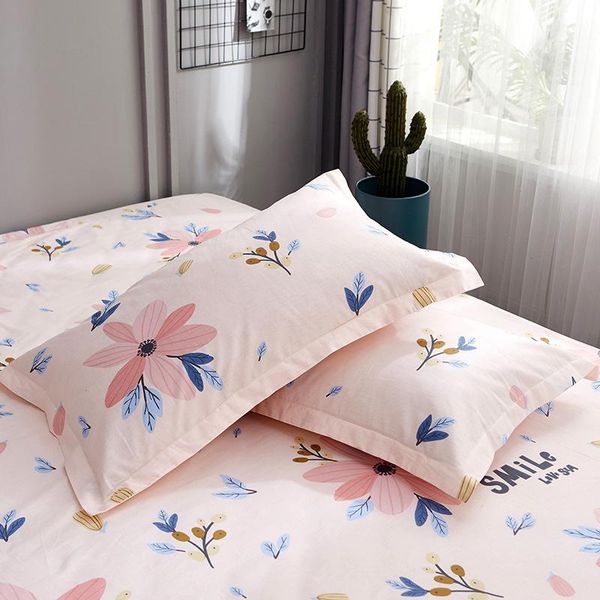

pillow case flower series printed pillowcases pillows cover 2pcs 48x74cm decorative soft cotton for bedroom