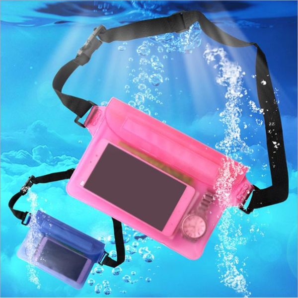 

waterproof drift diving swimming bag underwater pvc shoulder pack pocket pouch skiing snowboard mobile phone bags case waist