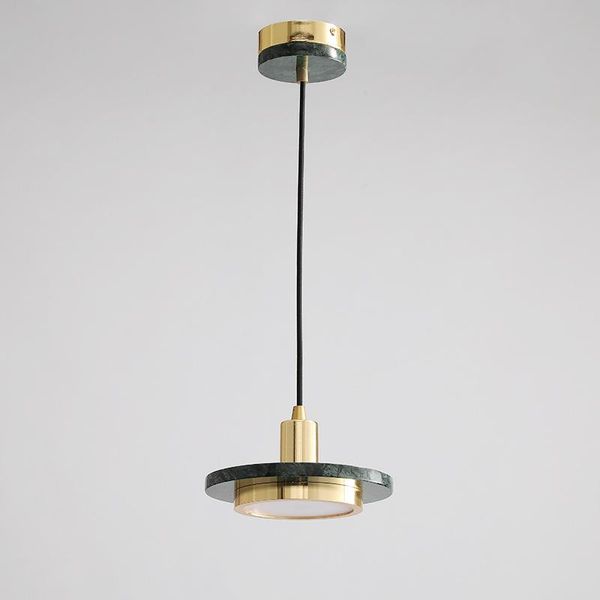 

nordic marble led pendant lights modern simple art bedroom bedside single head hanging lamp creative dining room decor luminaire lamps