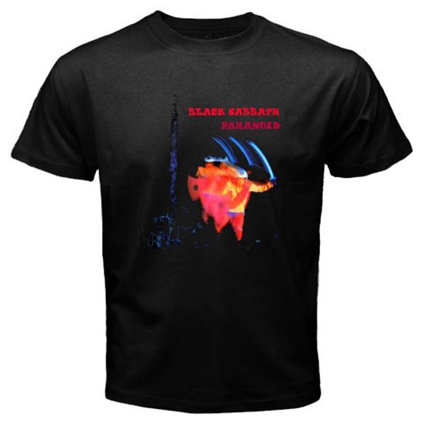 

black sabbath paranoid men's black t-shirt size s to 3xl, White;black