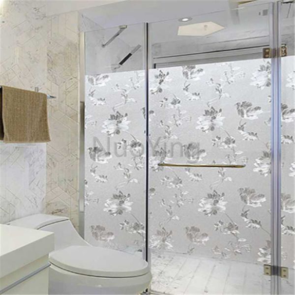 

wallpapers uv protection opaque glass film no glue window stickers office decoration privacy white matte anti-static